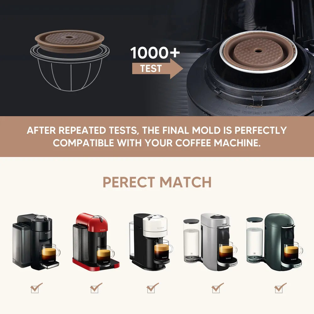 Reusable Lid for Vertuo Coffee Pods