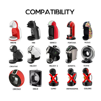 Reusable Stainless Steel Pod for Nescafe Dolce Gusto Coffee Machine Espresso Pod Tamper