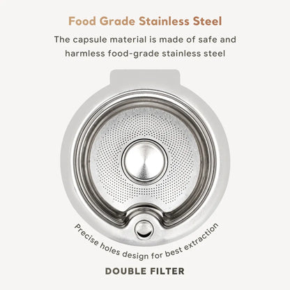 Stainless Steel reusable coffee capsule pod silicone cover for BOSCH Machine Tassimo Refillable Filter Maker Pod 60/180/200/220