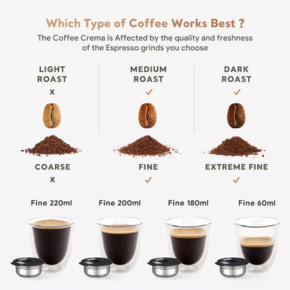 Stainless Steel reusable coffee capsule pod silicone cover for BOSCH Machine Tassimo Refillable Filter Maker Pod 60/180/200/220