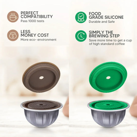 Reusable Lid for Vertuo Coffee Pods
